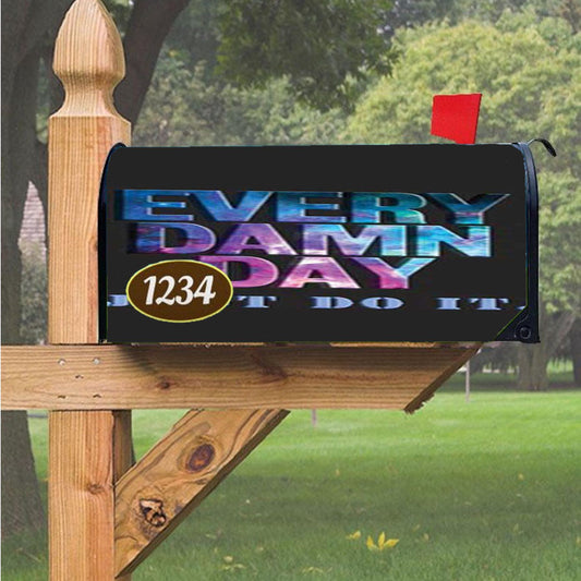 Nike Every Damn Day Rainbow Magnetic Mailbox Cover 18" X 21" Outdoor Decor