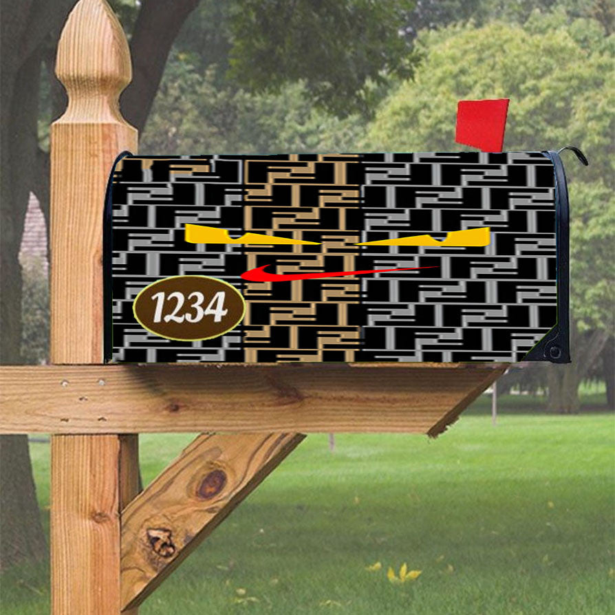 Nike Fendi Roma Eyes Magnetic Mailbox Cover 18" X 21" Outdoor Decor