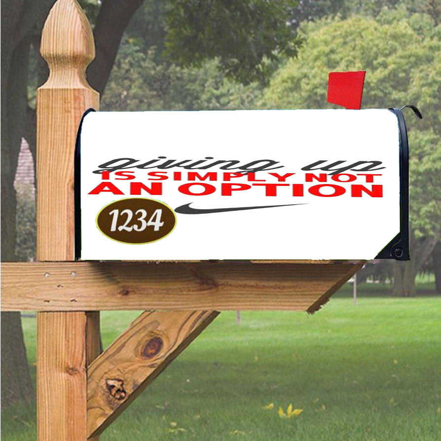Nike Giving Up Is Simply Magnetic Mailbox Cover 18" X 21" Outdoor Decor