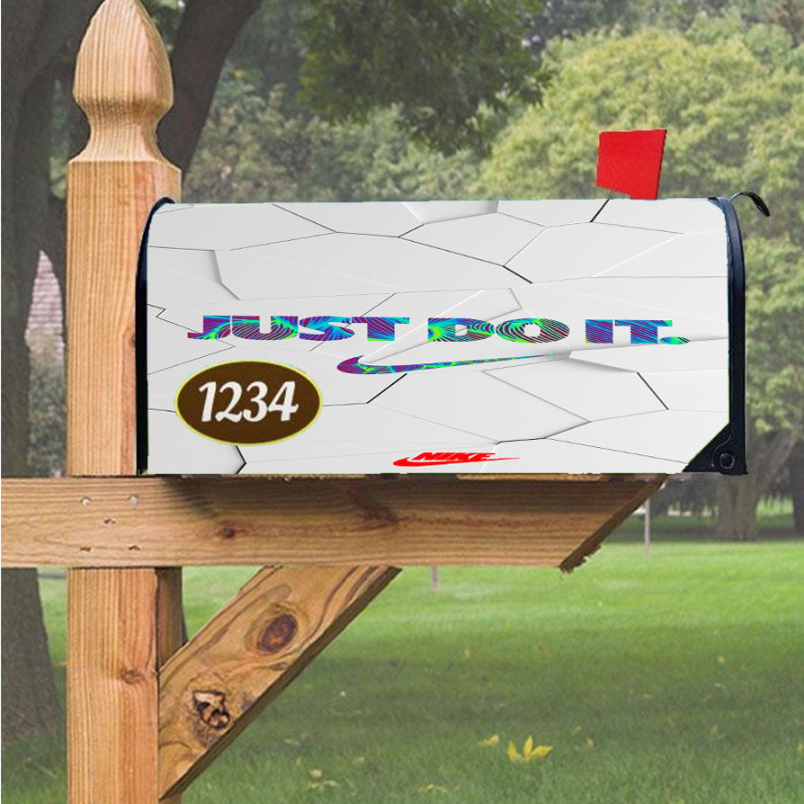 Nike Glowing Inside Magnetic Mailbox Cover 18" X 21" Outdoor Decor
