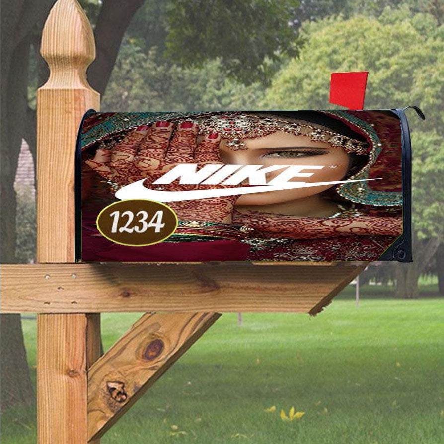 Nike India Magnetic Mailbox Cover 18" X 21" Outdoor Decor