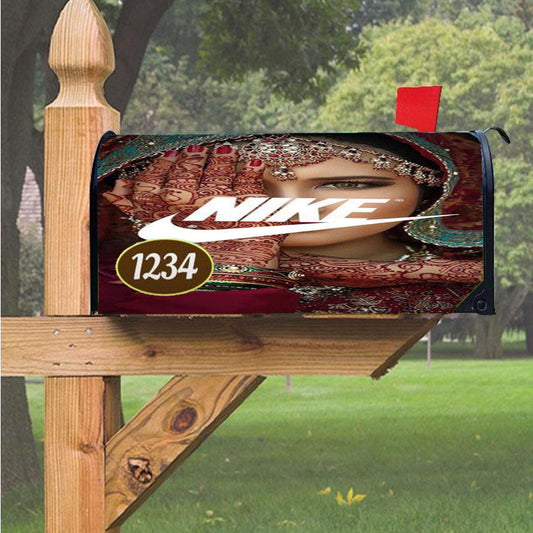 Nike India Magnetic Mailbox Cover 18" X 21" Outdoor Decor