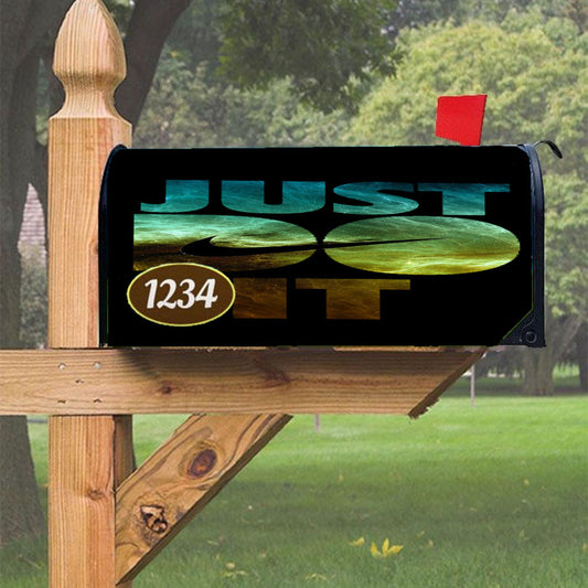Nike Just Do It Galaxy Nebula Magnetic Mailbox Cover 18" X 21" Outdoor Decor