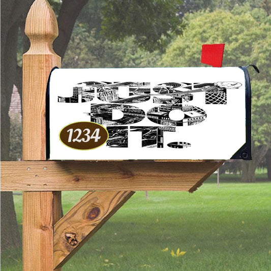 Nike Just Do It Type Magnetic Mailbox Cover 18" X 21" Outdoor Decor