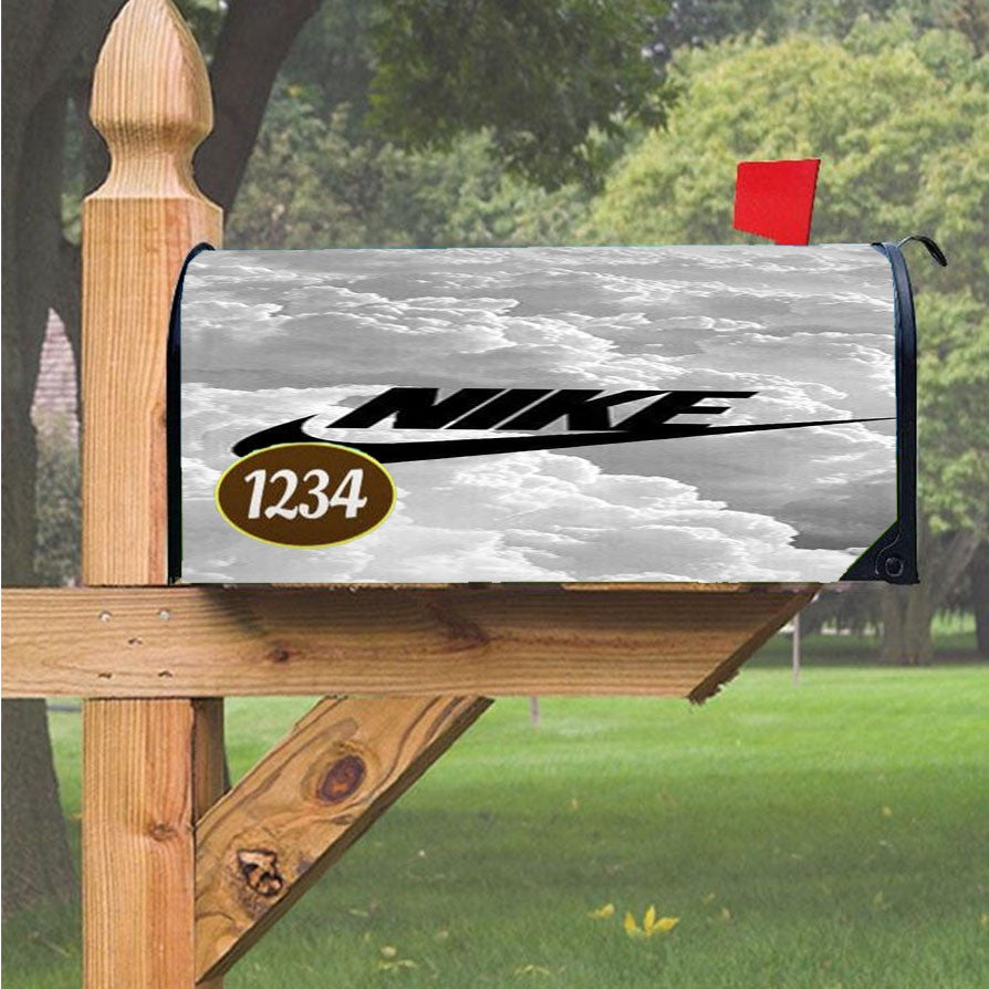 Nike Logo Cloud Magnetic Mailbox Cover 18" X 21" Outdoor Decor