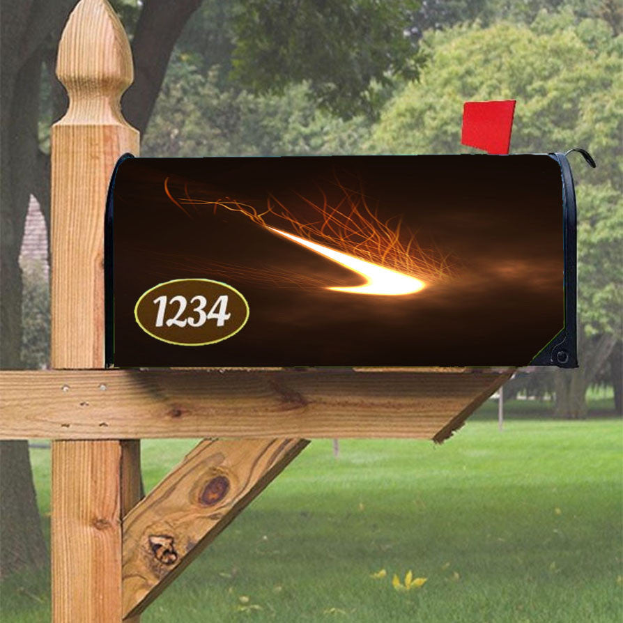 Nike Logo Fire Mode Magnetic Mailbox Cover 18" X 21" Outdoor Decor