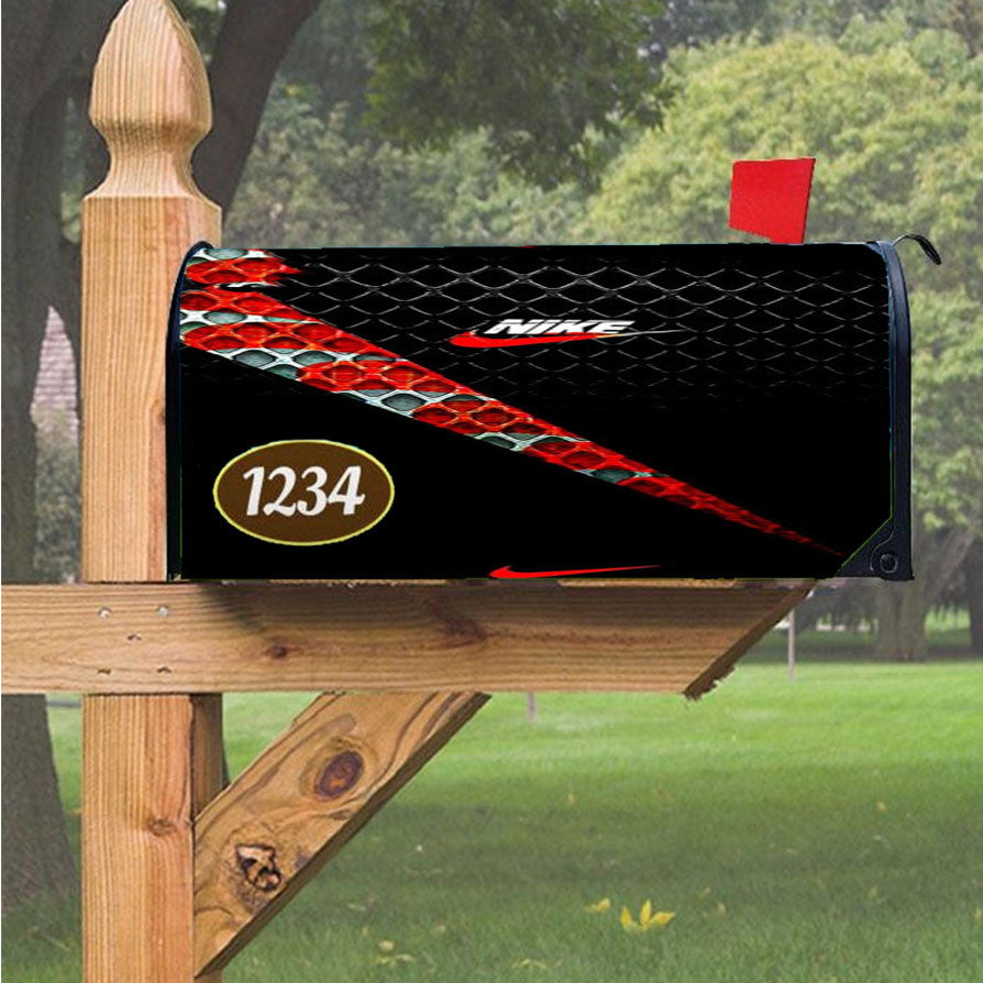Nike Logo Upside Down Magnetic Mailbox Cover 18" X 21" Outdoor Decor