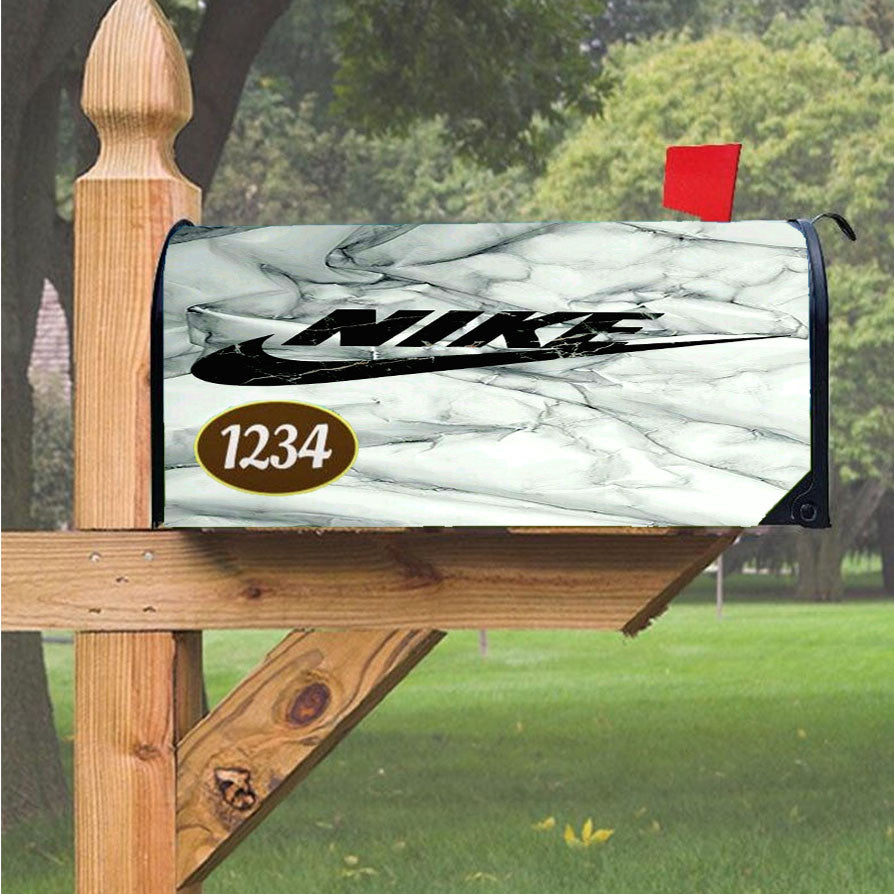 Nike Marble Magnetic Mailbox Cover 18" X 21" Outdoor Decor