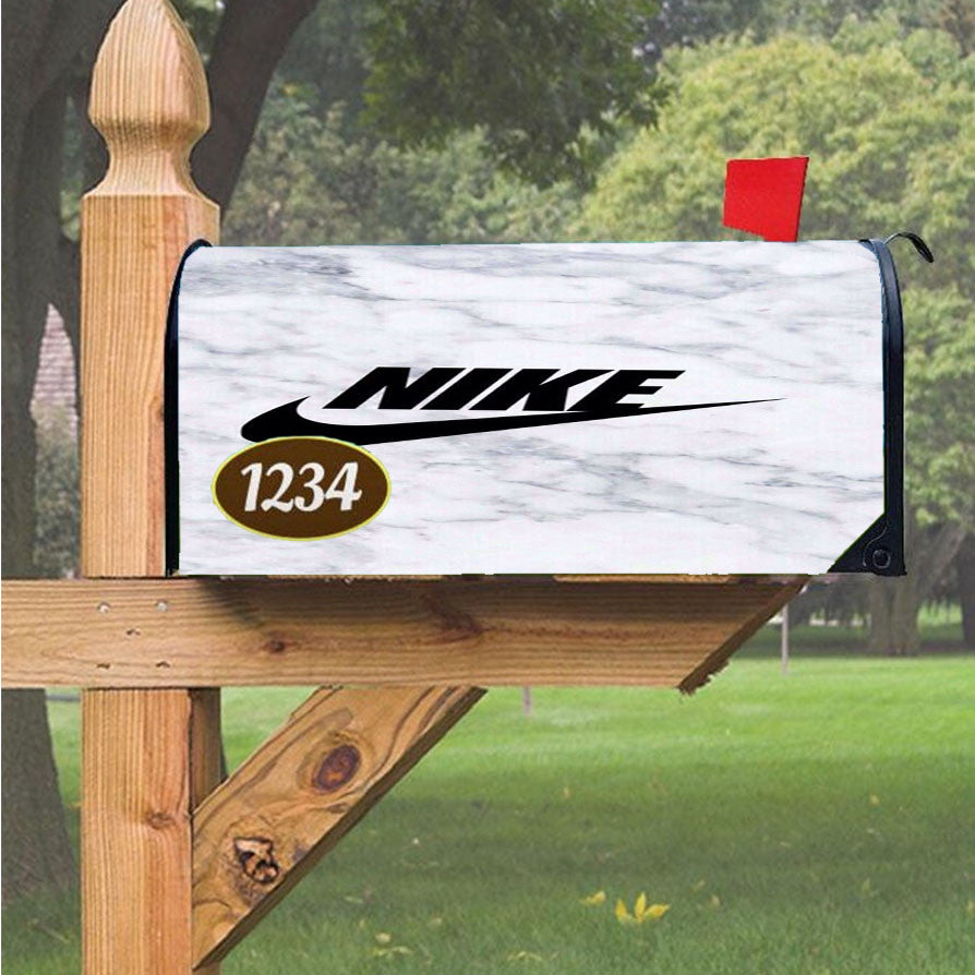 Nike Marble Word Magnetic Mailbox Cover 18" X 21" Outdoor Decor