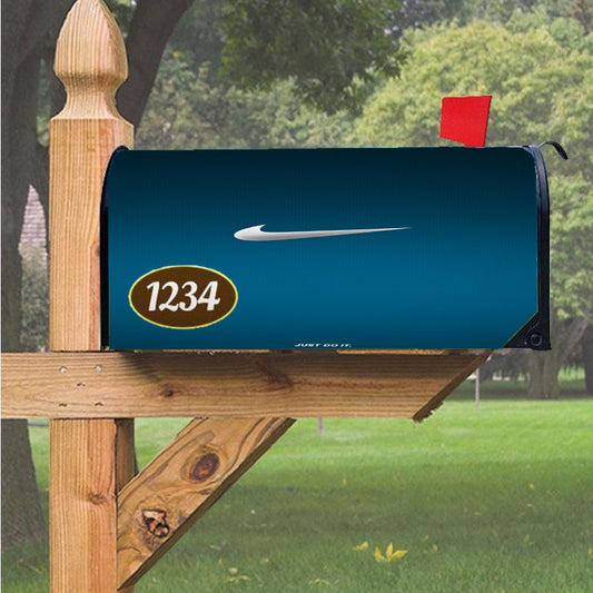 Nike Metal Logo Magnetic Mailbox Cover 18" X 21" Outdoor Decor