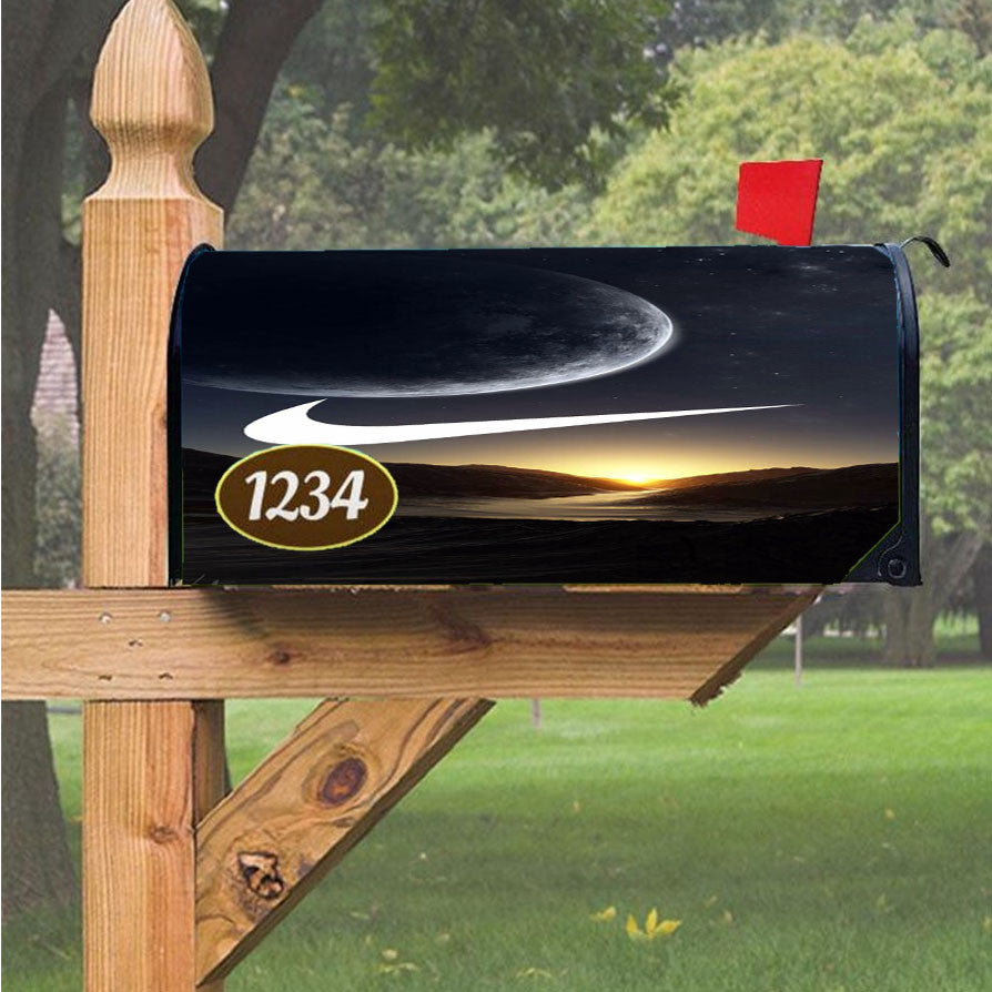 Nike Moon Mesir Magnetic Mailbox Cover 18" X 21" Outdoor Decor