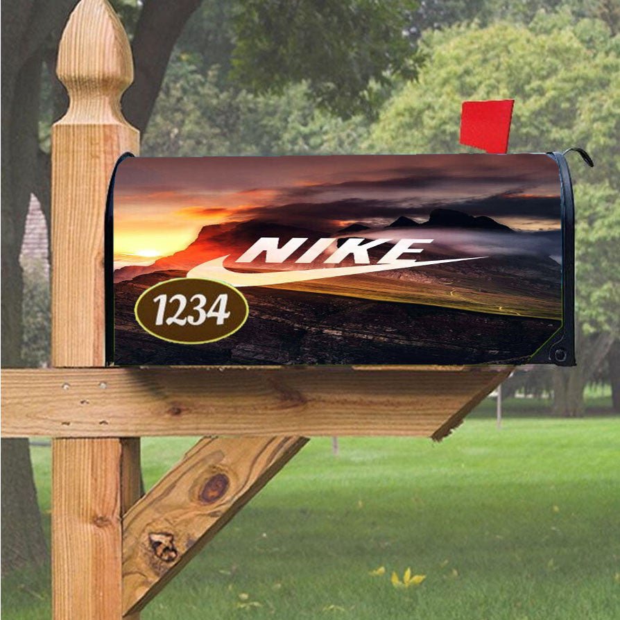 Nike Mural Mountain Magnetic Mailbox Cover 18" X 21" Outdoor Decor