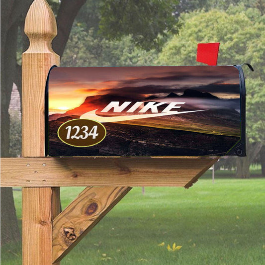 Nike Mural Mountain Magnetic Mailbox Cover 18" X 21" Outdoor Decor