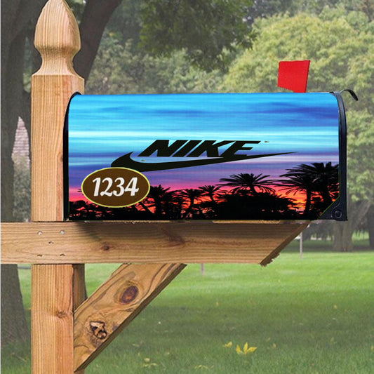 Nike Palm After Magnetic Mailbox Cover 18" X 21" Outdoor Decor