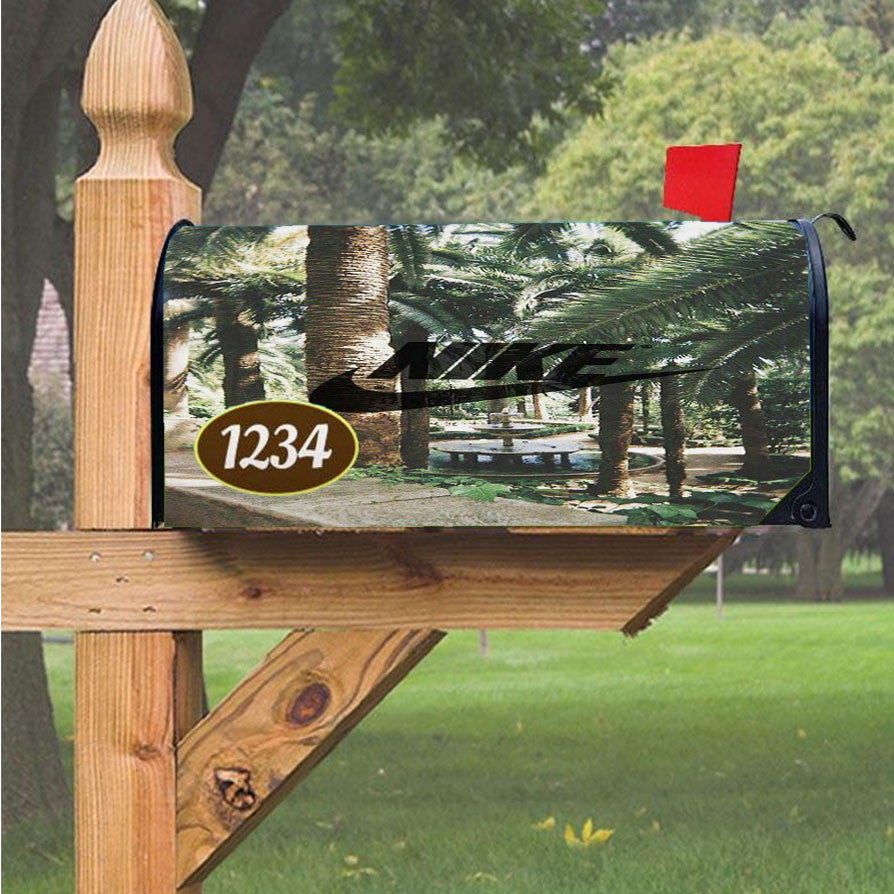 Nike Palm Private Magnetic Mailbox Cover 18" X 21" Outdoor Decor