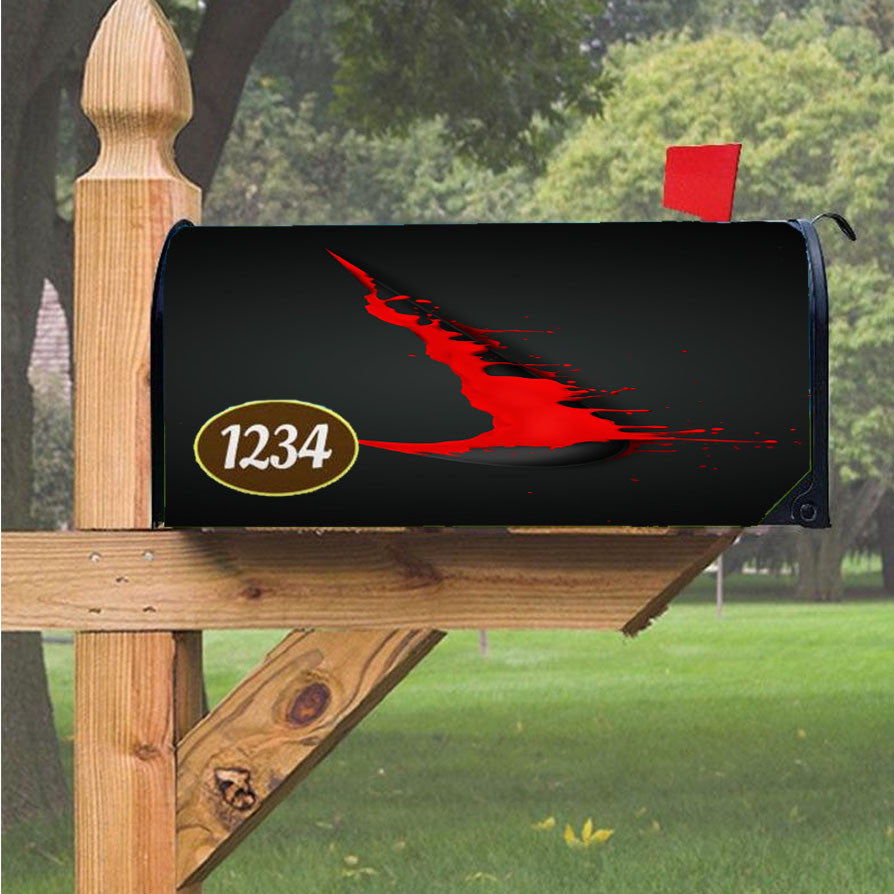 Nike Red Splash Magnetic Mailbox Cover 18" X 21" Outdoor Decor