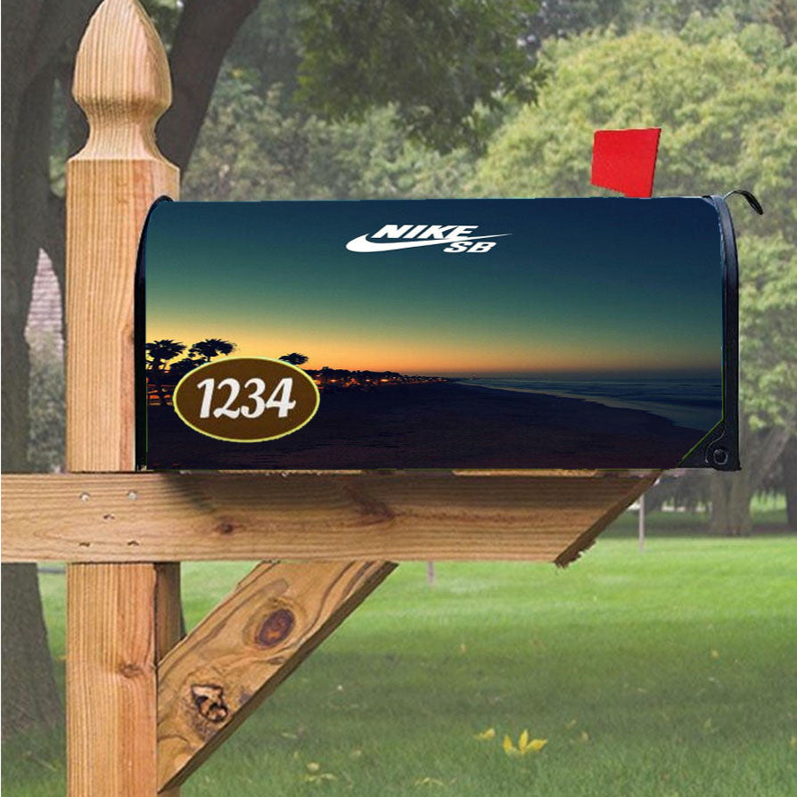 Nike Sb Sea Island Magnetic Mailbox Cover 18" X 21" Outdoor Decor