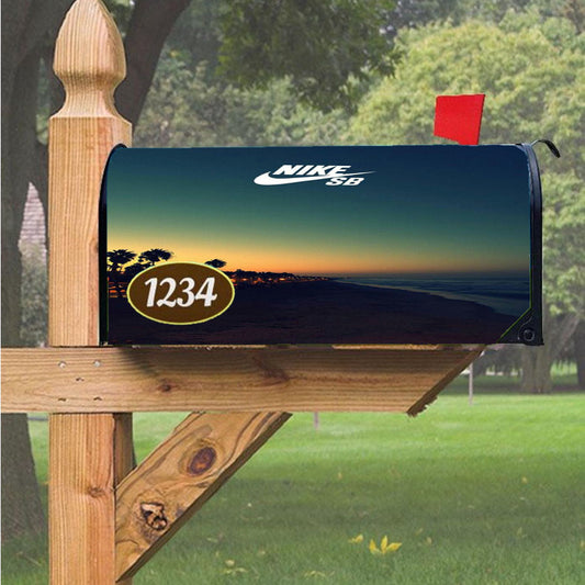 Nike Sb Sea Island Magnetic Mailbox Cover 18" X 21" Outdoor Decor