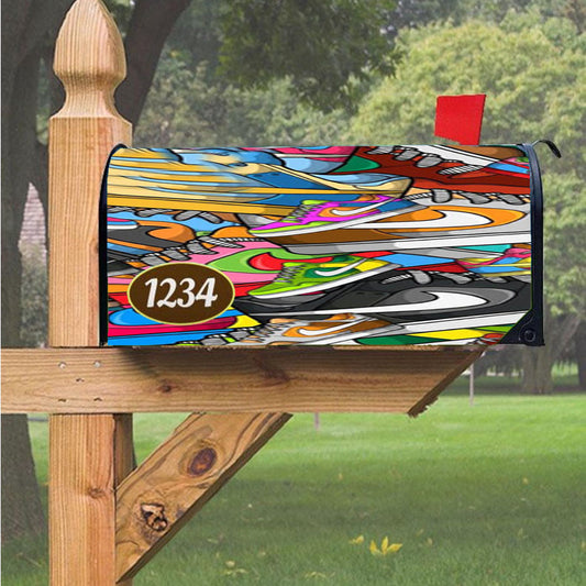Nike Shoes Magnetic Mailbox Cover 18" X 21" Outdoor Decor