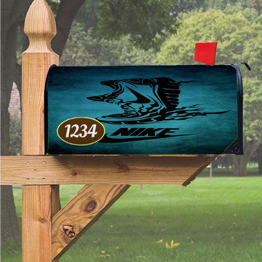 Nike Shoes Art Magnetic Mailbox Cover 18" X 21" Outdoor Decor