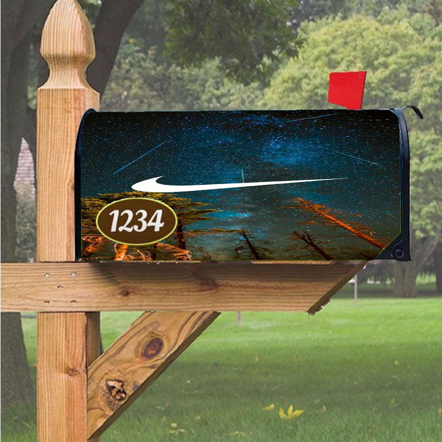 Nike Sky Galaxy Magnetic Mailbox Cover 18" X 21" Outdoor Decor