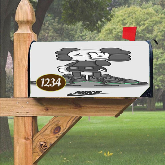 Nike X Kaws Magnetic Mailbox Cover 18" X 21" Outdoor Decor
