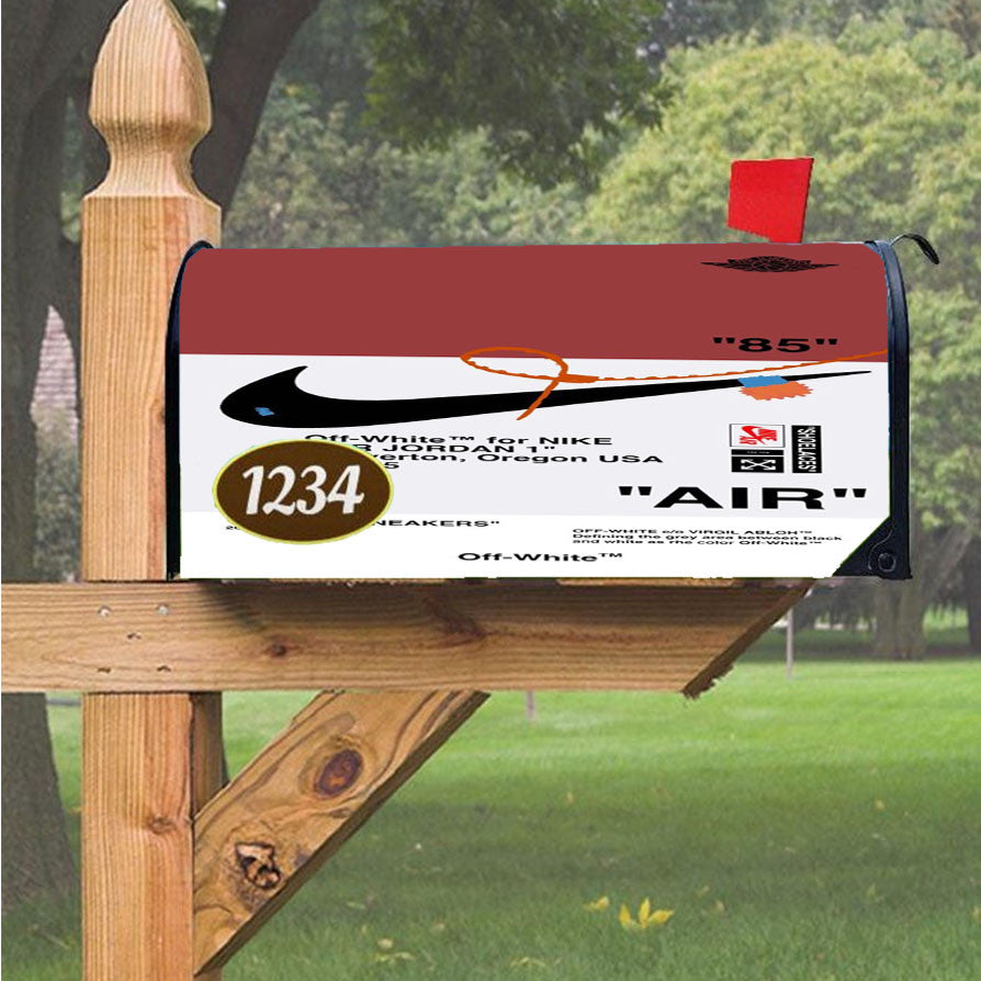 Nike X Off White Magnetic Mailbox Cover 18" X 21" Outdoor Decor