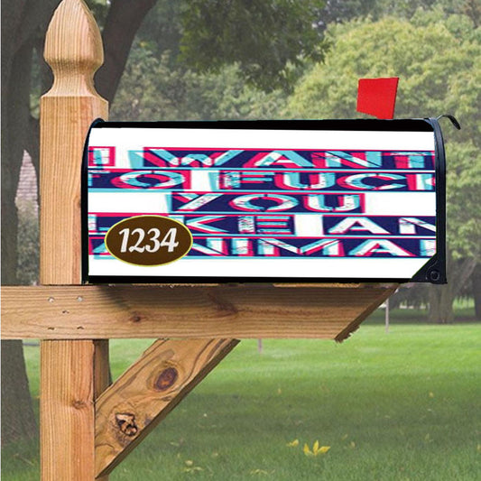 Nine Inch Nails Closer Lyrics Magnetic Mailbox Cover 18" X 21" Outdoor Decor
