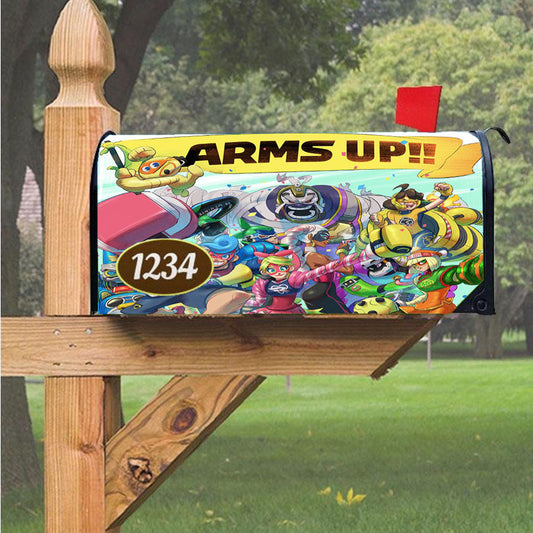Nintendo Arms Up Wallpapers Magnetic Mailbox Cover 18" X 21" Outdoor Decor