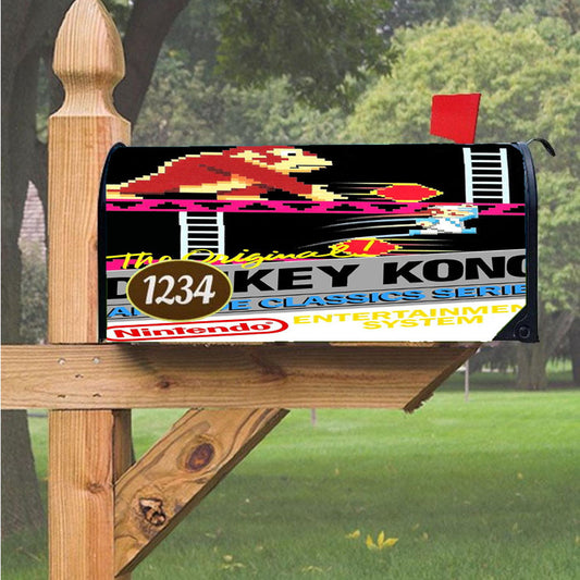 Nintendo Donkey King Kong 90 Game Magnetic Mailbox Cover 18" X 21" Outdoor Decor