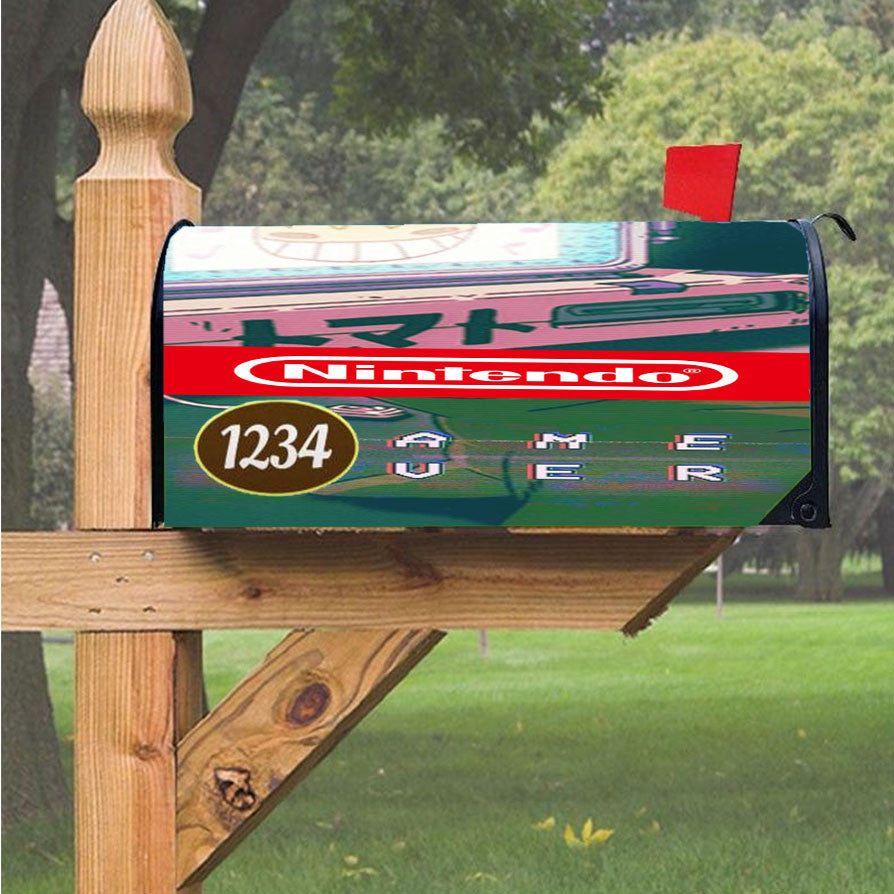 Nintendo Game Over Magnetic Mailbox Cover 18" X 21" Outdoor Decor