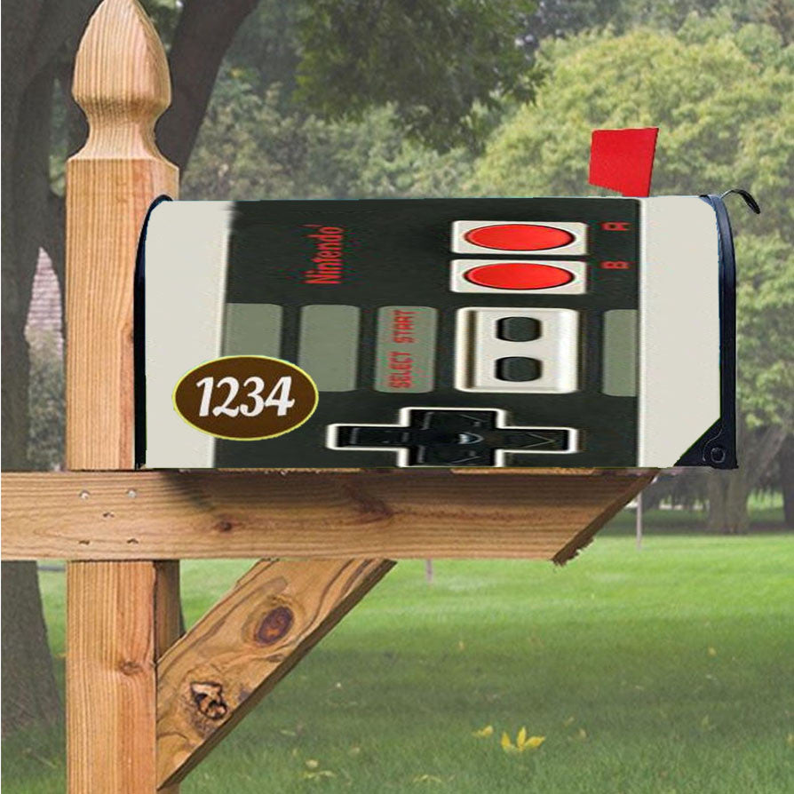 Nintendo Nes Gamepad Controller Magnetic Mailbox Cover 18" X 21" Outdoor Decor