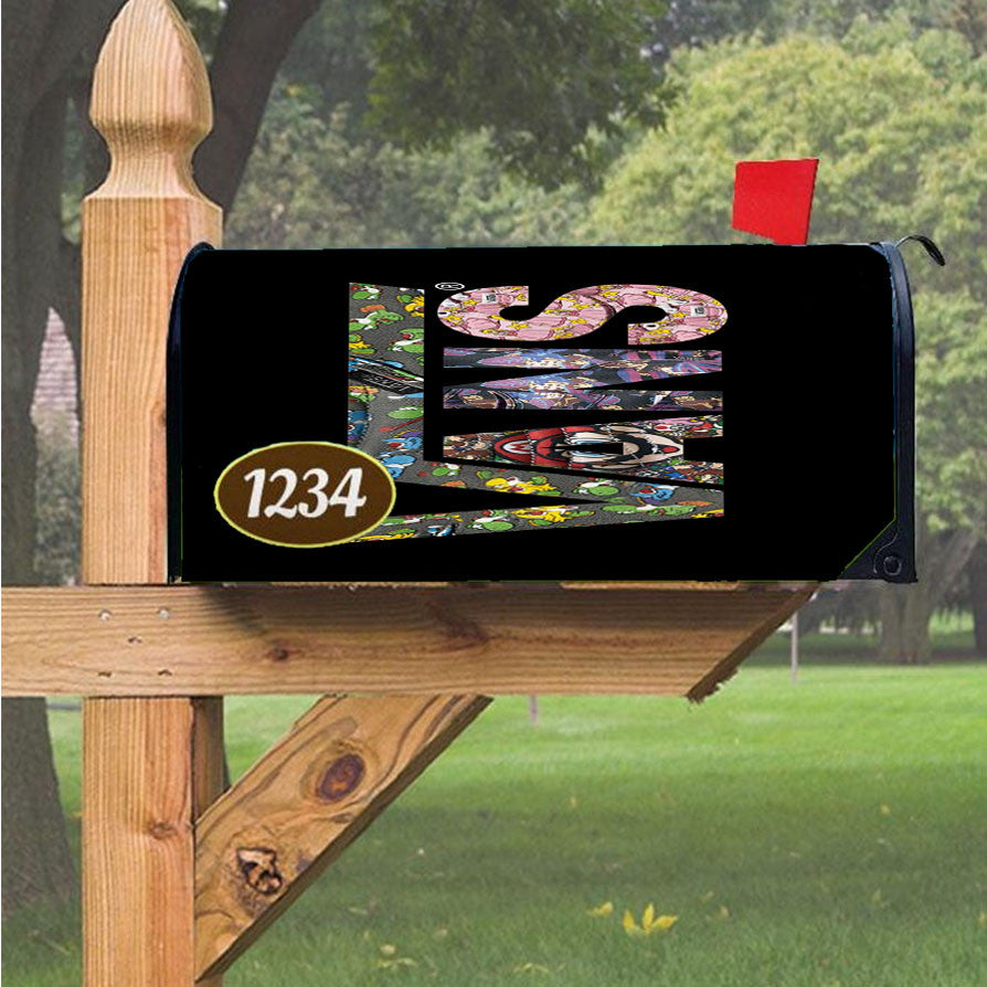 Nintendo X Vans Collabs Magnetic Mailbox Cover 18" X 21" Outdoor Decor