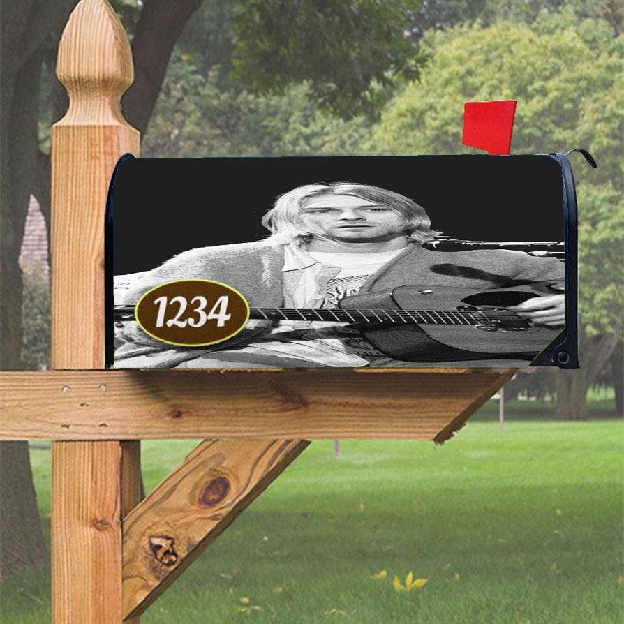 Nirvana Kurt Magnetic Mailbox Cover 18" X 21" Outdoor Decor
