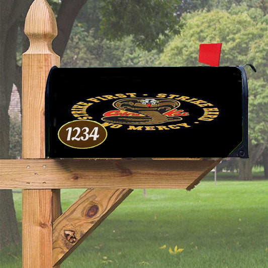 No Mercy Cobra Kai Karate Magnetic Mailbox Cover 18" X 21" Outdoor Decor
