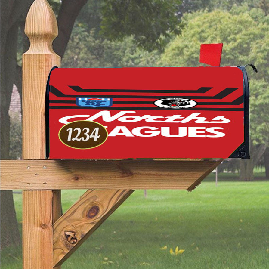 North Sydney Bears Retro Jersey Magnetic Mailbox Cover 18" X 21" Outdoor Decor