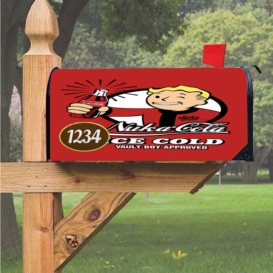 Nuka Cola Magnetic Mailbox Cover 18" X 21" Outdoor Decor