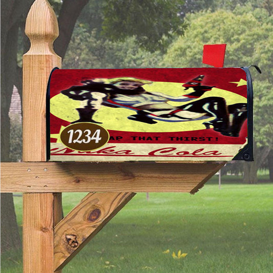 Nuka Cola Zap That Thirst Magnetic Mailbox Cover 18" X 21" Outdoor Decor