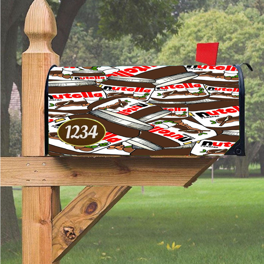 Nutella Wallpaper Magnetic Mailbox Cover 18" X 21" Outdoor Decor