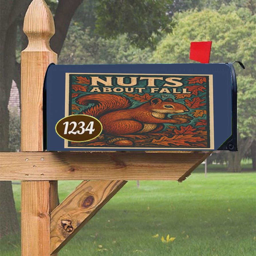 Nuts About Fall Magnetic Mailbox Cover 18" X 21" Outdoor Decor