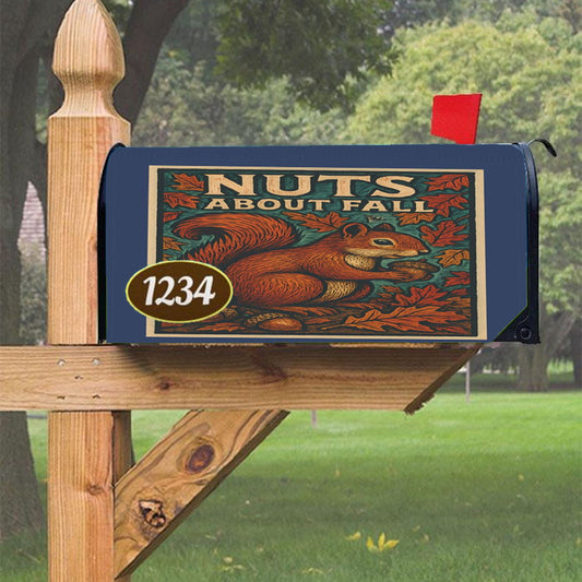 Nuts About Fall Magnetic Mailbox Cover 18" X 21" Outdoor Decor