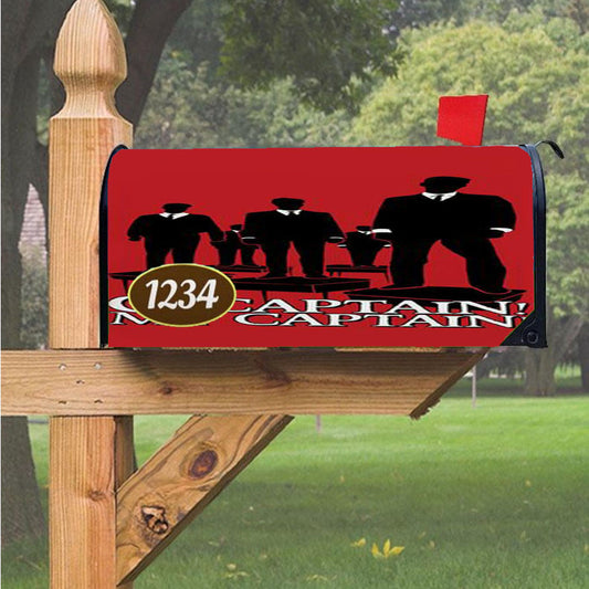 O Captain My Captain Magnetic Mailbox Cover 18" X 21" Outdoor Decor