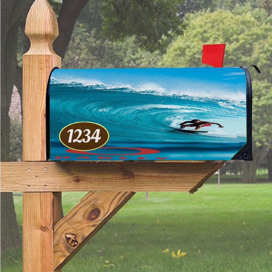 Oakley Surfing Magnetic Mailbox Cover 18" X 21" Outdoor Decor