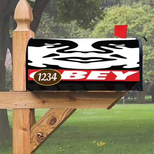 Obey Magnetic Mailbox Cover 18" X 21" Outdoor Decor