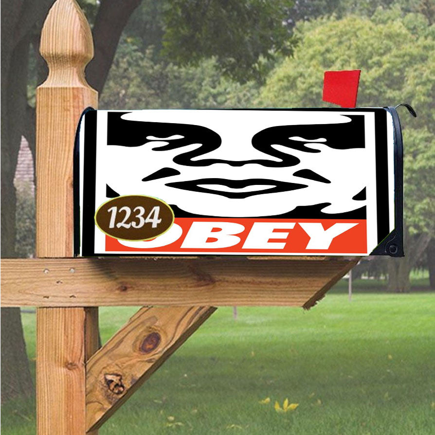 Obey Icon Poster Magnetic Mailbox Cover 18" X 21" Outdoor Decor