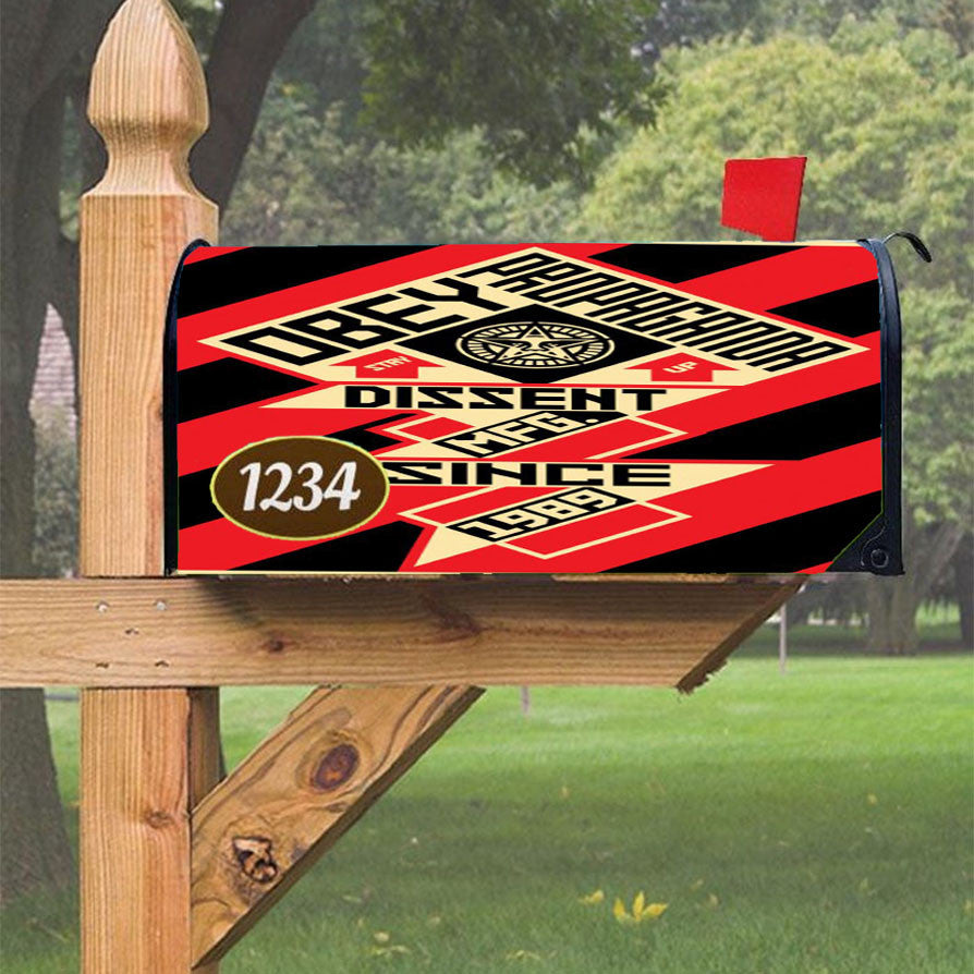 Obey Propaganda Magnetic Mailbox Cover 18" X 21" Outdoor Decor