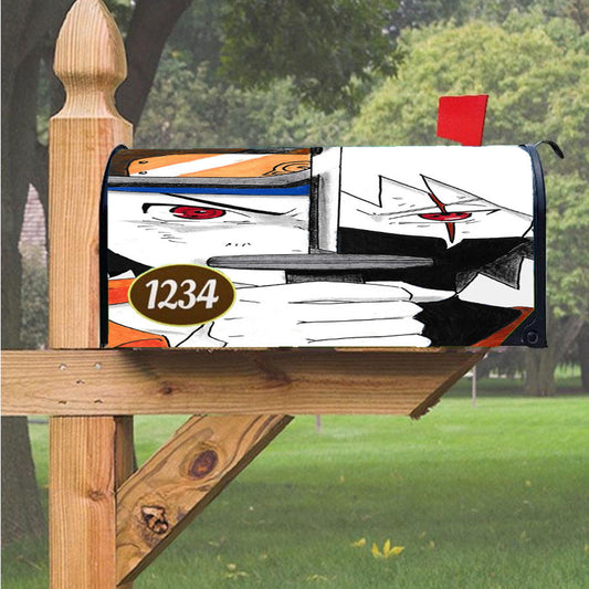 Obito Kakashi Magnetic Mailbox Cover 18" X 21" Outdoor Decor