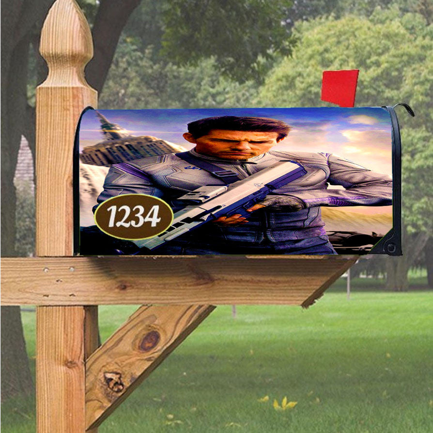 Oblivion Tom Cruise Magnetic Mailbox Cover 18" X 21" Outdoor Decor