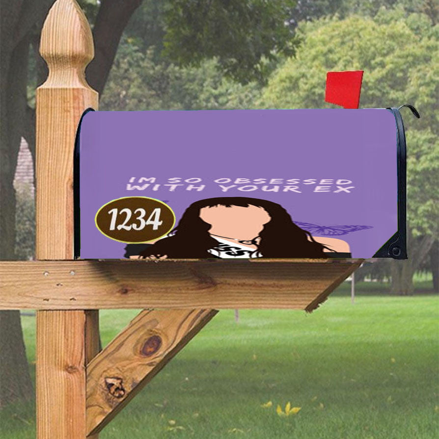 Obsessed With Your Ex Magnetic Mailbox Cover 18" X 21" Outdoor Decor