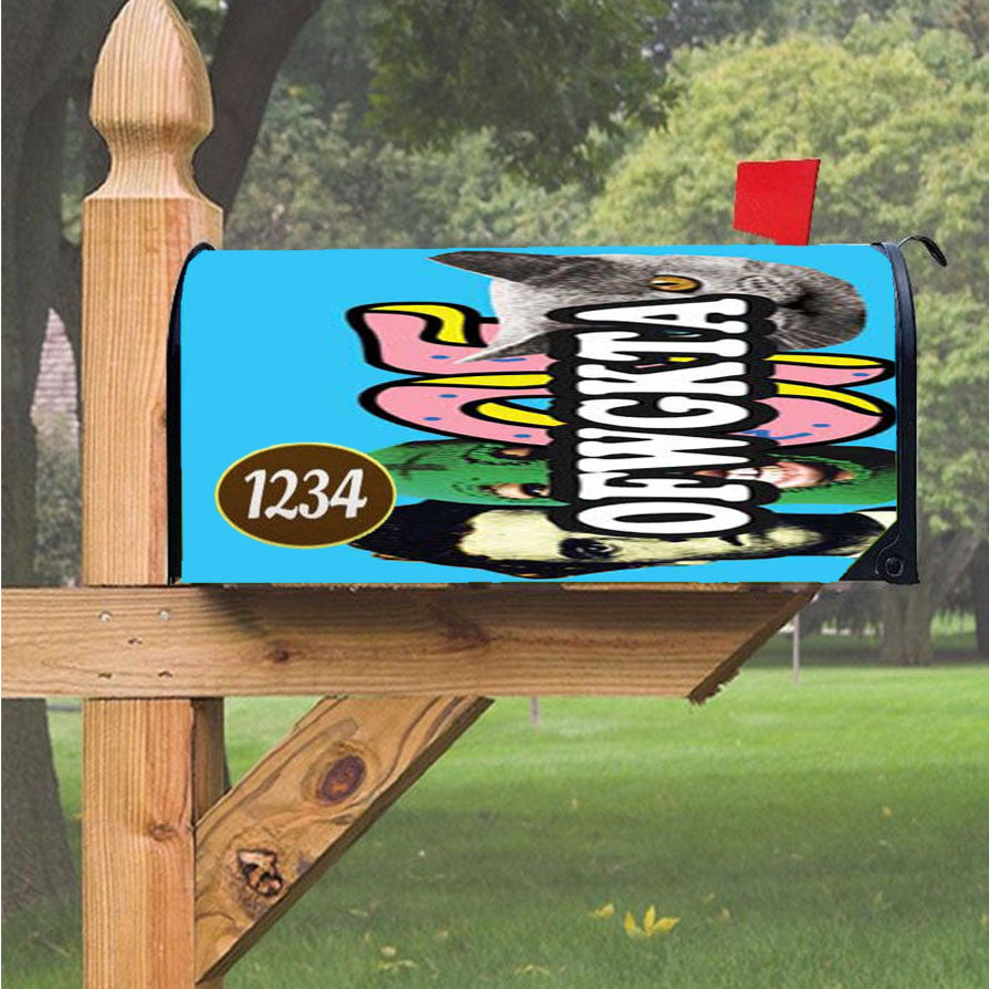 Odd Future Blue With Logos Magnetic Mailbox Cover 18" X 21" Outdoor Decor